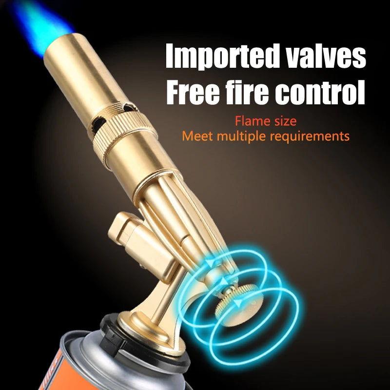 Kitchen Supplies Welding Equipment Grill Tool Welding Gas Torch Flame Butane Burner Outdoor Camping BBQ Lighter Flamethrower