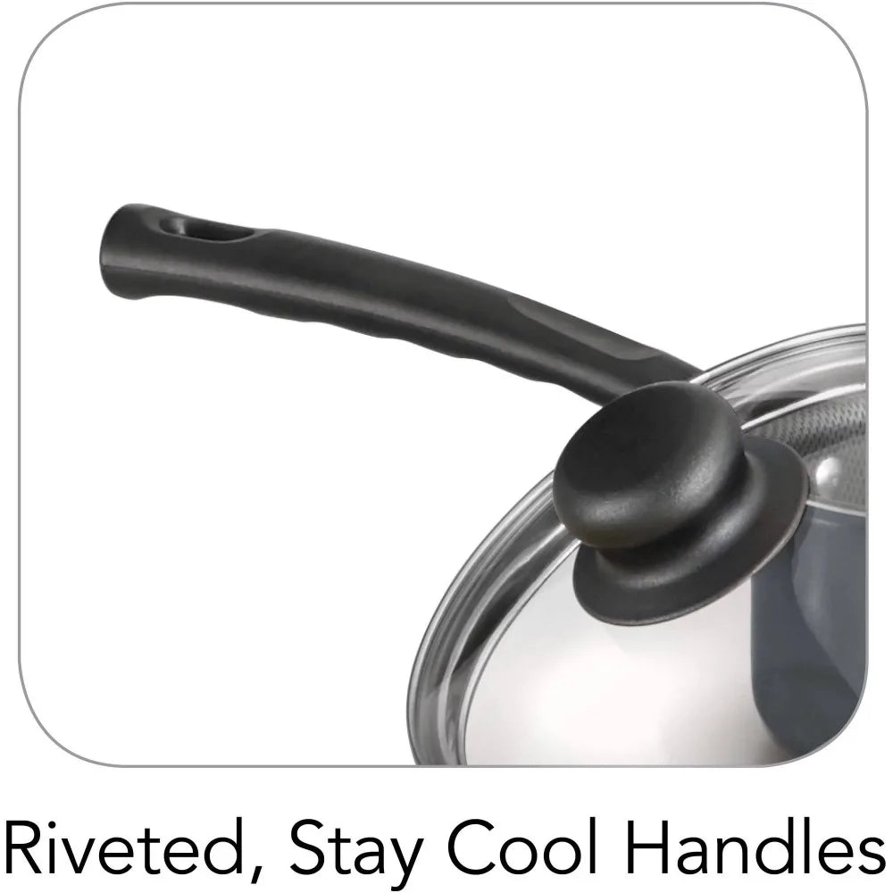 10 Piece Pots and Pans Set for Kitchen Accessories Non-stick Cookware Set Cooking Pot Pan Sets