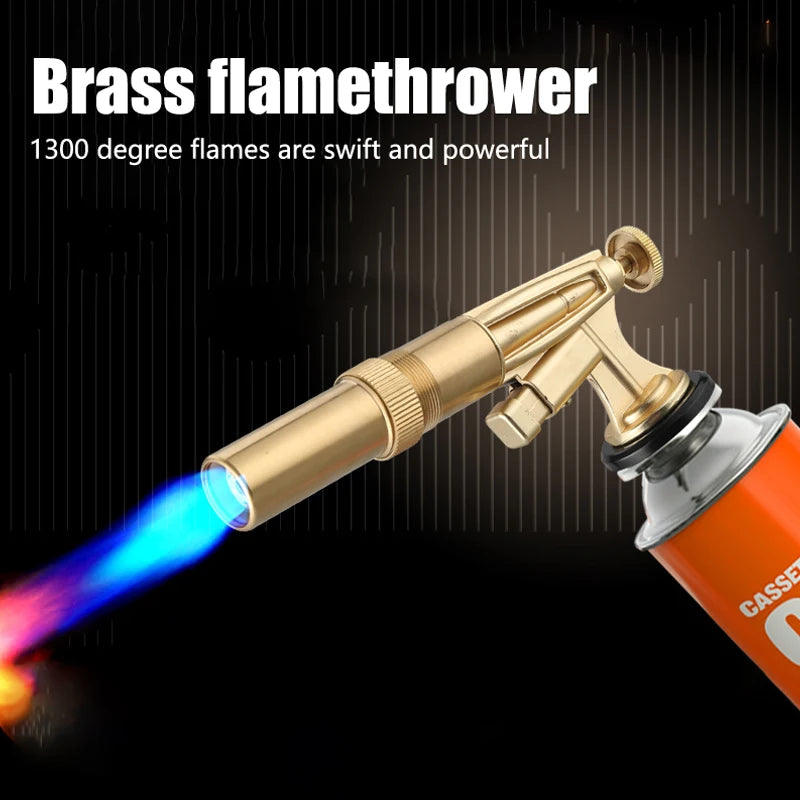 Kitchen Supplies Welding Equipment Grill Tool Welding Gas Torch Flame Butane Burner Outdoor Camping BBQ Lighter Flamethrower