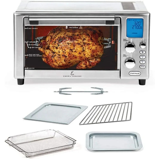 360° Quick Cook Technology, XL capacity,12 Pre-Set Cooking Functions including Bake, Pizza,Toaster and Much More,Stainless Steel