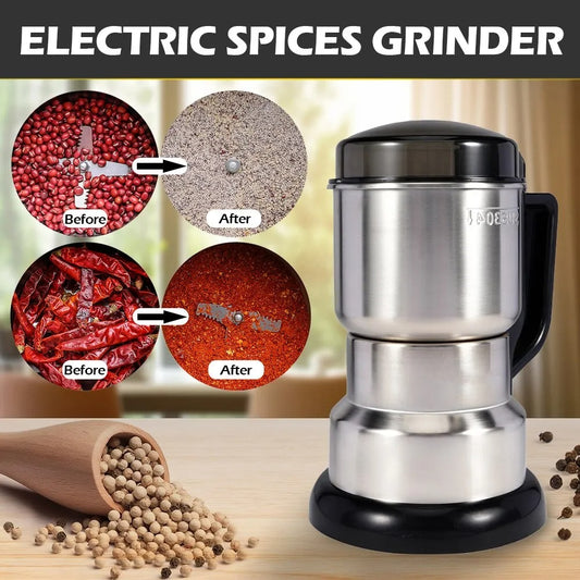 Electric High Power Grinder for Kitchen, Cereals, Nuts, Beans, Rice, Spices, Grains and more, Multifunctional Grinder Machine